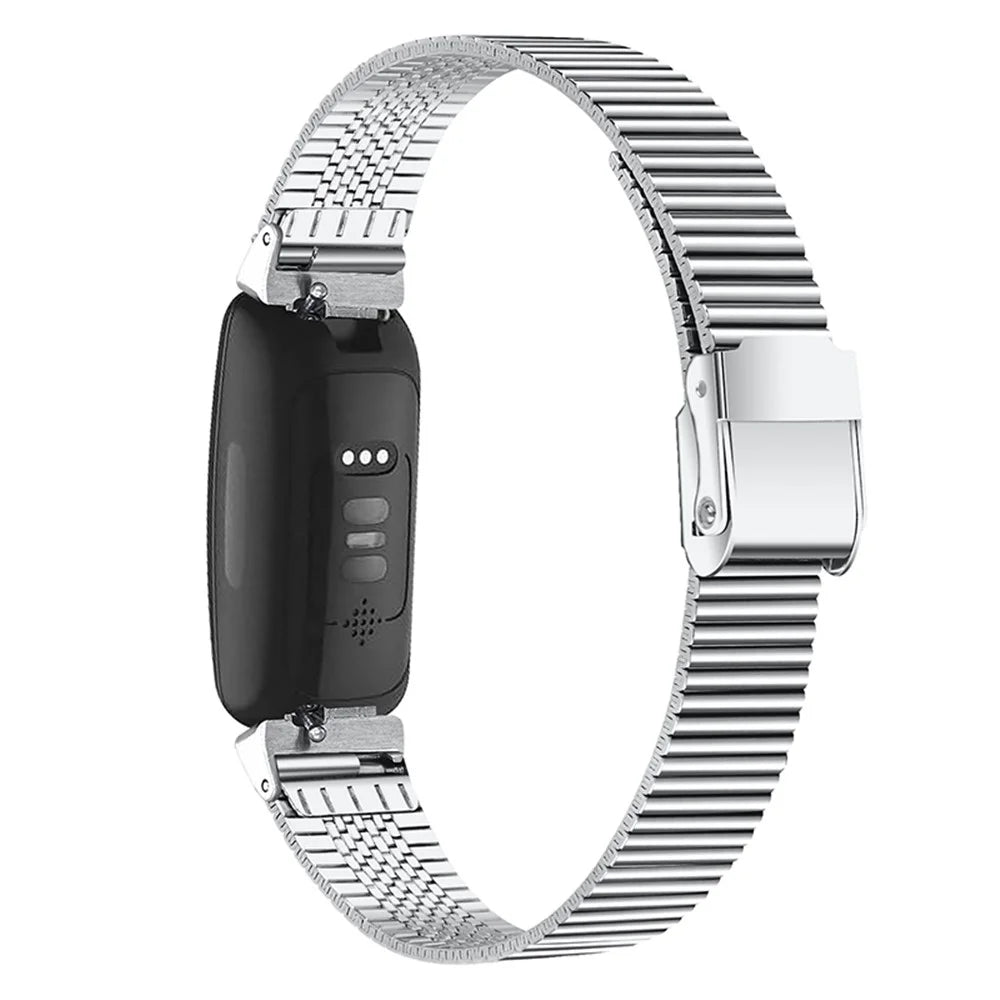 Stainless Steel Replacement Watch Band Wrist Strap for Fitbit Inspire 2 - Silver - 1