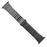 For Apple Watch Series 8 / 7 45mm Solid Stainless Steel Watch Band Replacement Wristband Strap with Butterfly Buckle - Black - 5