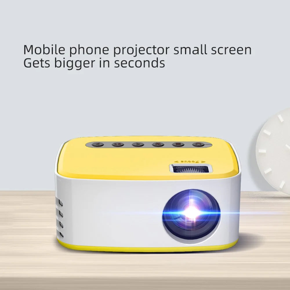 T20 Mini LED Projector 1080P High Definition Portable Home Theater Media Player - AU Plug - 2