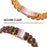 Stylish Replacement Oval Resin Smart Watch Band Wrist Strap with Stainless Steel Buckle for Fitbit Luxe - Leopard Print - 4