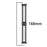 For Fitbit Charge 6 / 5 Stainless Steel Smart Watch Band Wrist Strap with Tool Replacement - Black / Red / Black - 3