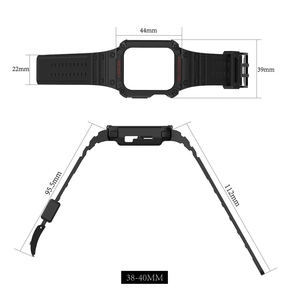 Electroplating One-Piece Soft TPU Smart Watch Replacement Strap for Apple Watch Series 11 10 42mm / 9 8 7 41mm / SE3 SE2 SE 6 5 4 40mm / 3 2 1 38mm - Midnight Green / Green - 6