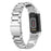 Stainless Steel Metal Band 3 Beads Replacement Watch Strap for Fitbit Charge 6 / 5 - Silver - 1