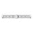 Stainless Steel Metal Band 3 Beads Replacement Watch Strap for Fitbit Charge 6 / 5 - Silver - 3