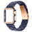 Bling Rhinestone Watch Case and Strap Replacement for Apple Watch Series 3/2/1 42mm - Midnight Blue/Rose Gold - 1