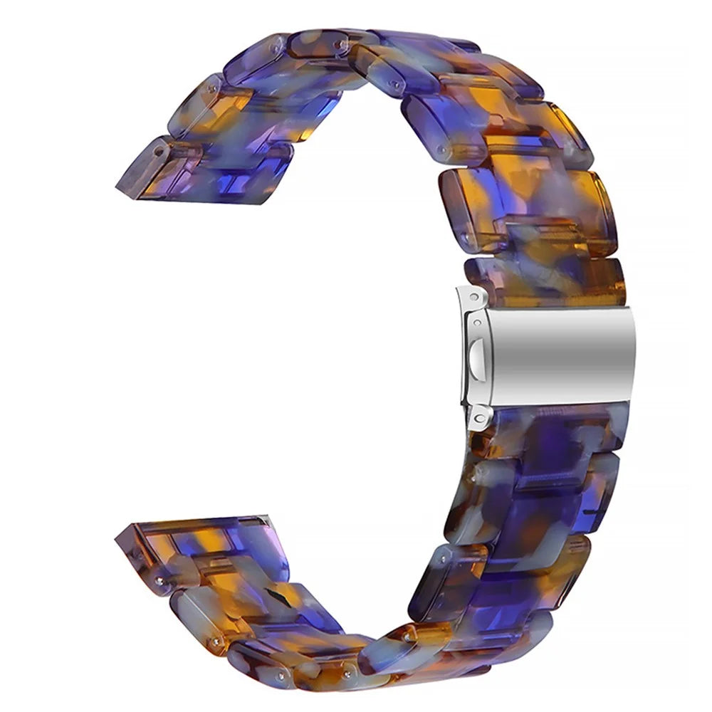 Resin Watch Band Bracelet Replacement for Samsung Galaxy Watch6 40mm 44mm / Watch6 Classic 43mm 47mm / Watch 5 40mm 44mm / 5 Pro 45mm / Watch4 40mm 44mm - Blue Ocean - 1