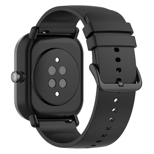 20mm Soft Silicone Smart Watch Band Replacement Adjustable Watch Straps for Huami Amazfit GTS 3 - Black - 1