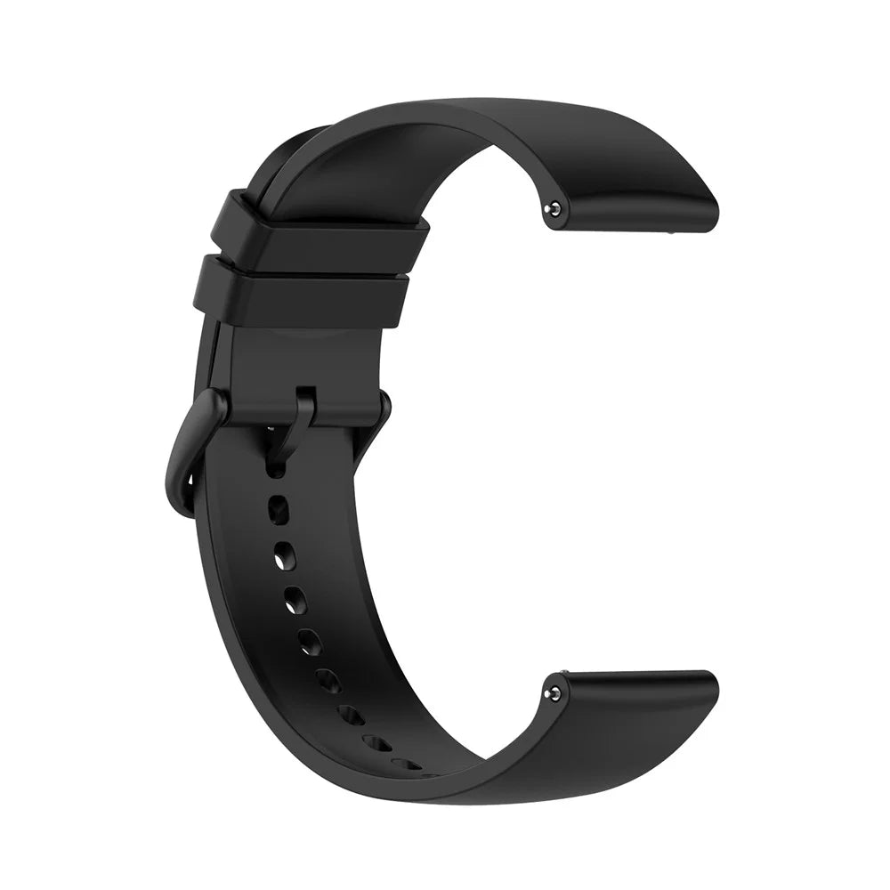 20mm Soft Silicone Smart Watch Band Replacement Adjustable Watch Straps for Huami Amazfit GTS 3 - Black - 4