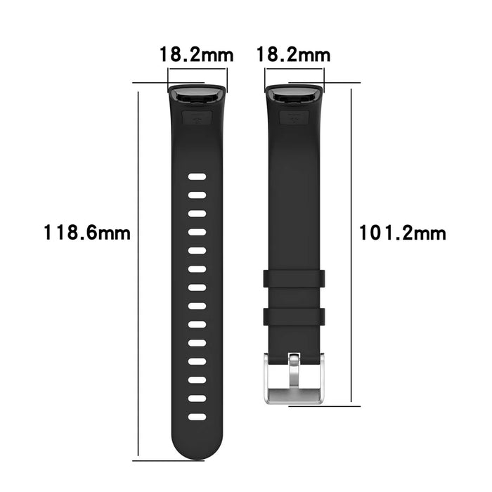 Quality Soft Silicone Watch Strap Watch Band Strap Replacement for Keep B2 - Black - 7