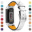 Premium Genuine Leather Adjustable Strap Watch Band for Fitbit Charge 6 / 5 - White - 1