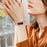 Clear Soft Silicone Integrated Protective Case Watch Strap Replacement Watchband for Fitbit Luxe - Transparent Pink - 5