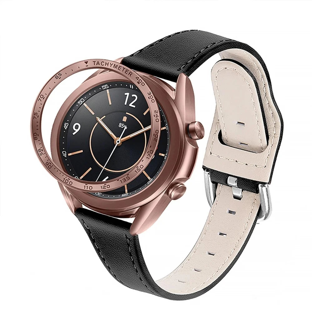 Scratch-resistant Stainless Steel Watch Bezel Protective Ring Cover for Samsung Galaxy Watch3 41mm - Bronze - 4
