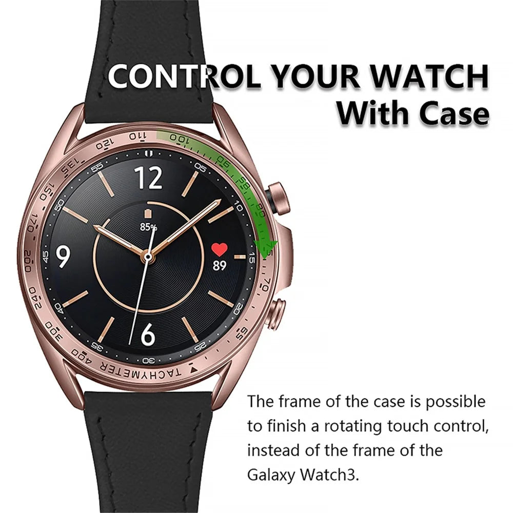 Scratch-resistant Stainless Steel Watch Bezel Protective Ring Cover for Samsung Galaxy Watch3 41mm - Bronze - 5