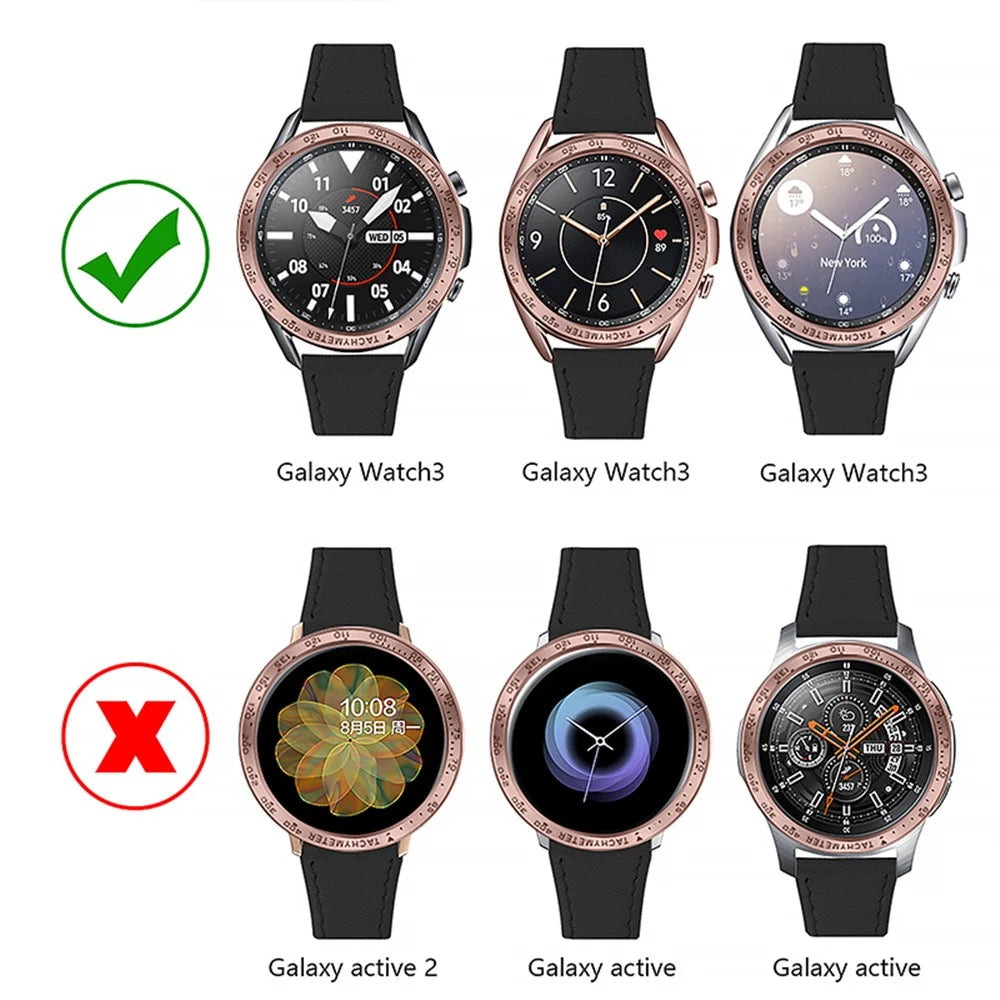Scratch-resistant Stainless Steel Watch Bezel Protective Ring Cover for Samsung Galaxy Watch3 41mm - Bronze - 6