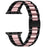 3 Beads Stainless Steel Strap iWatch Metal Watchband for Apple Watch Series 9 / 8 / 7 41mm / 6 / 5 / 4 / SE (2023) / SE(2022) / SE 40mm / 3 / 2 / 1 38mm - Black / Pink - 1
