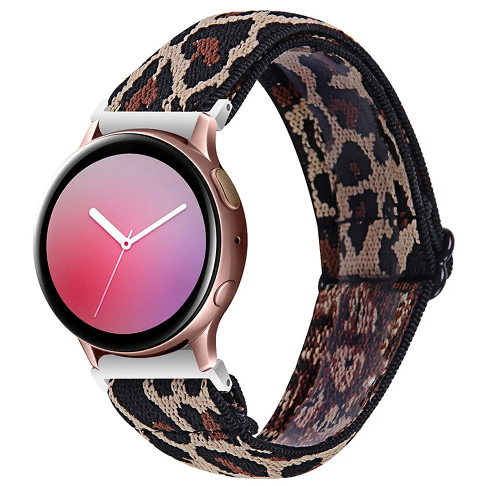 Breathable Knitted Watch Strap Elastic Watchband with Adjustable Buckle for Samsung Galaxy Watch4 Classic 42mm 46mm/Galaxy Watch Active/Galaxy Watch Active2 40mm 44mm - 3# - 2