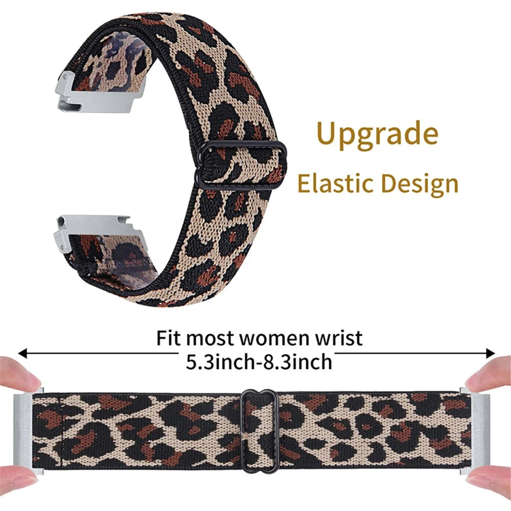Breathable Knitted Watch Strap Elastic Watchband with Adjustable Buckle for Samsung Galaxy Watch4 Classic 42mm 46mm/Galaxy Watch Active/Galaxy Watch Active2 40mm 44mm - 3# - 3