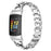 High-end Stainless Steel Smart Watch Band Replacement Band Strap for Fitbit Charge 6 / 5 - Silver - 1