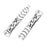 High-end Stainless Steel Smart Watch Band Replacement Band Strap for Fitbit Charge 6 / 5 - Silver - 2