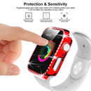 Stylish Rhinestone Decor Smart Watch Case Protector for Apple Watch Series 3/2/1 38mm - Red - 3