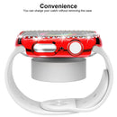 Stylish Rhinestone Decor Smart Watch Case Protector for Apple Watch Series 3/2/1 38mm - Red - 4