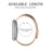 Stylish Stainless Steel Wrist Strap with Double Buckle Side Textured Band Smart Watch Accessory for Fitbit Versa/Versa 2/Versa Lite/Versa SE - Pink Gold - 4