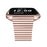 Stylish Stainless Steel Wrist Strap with Double Buckle Side Textured Band Smart Watch Accessory for Fitbit Versa/Versa 2/Versa Lite/Versa SE - Pink Gold - 5