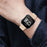 Stylish Stainless Steel Wrist Strap with Double Buckle Side Textured Band Smart Watch Accessory for Fitbit Versa/Versa 2/Versa Lite/Versa SE - Pink Gold - 6