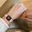 3 Beads Resin Watch Bands Stainless Steel Buckle Replacement Watch Strap for Fitbit Versa 3 / Fitbit Sense - Pearl Light Pink - 6