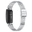 5 Beads Stainless Steel Wrist Strap with Double Buckle Band Smart Watch Accessory for Fitbit Inspire 1/2/Inspire HR - Silver - 1