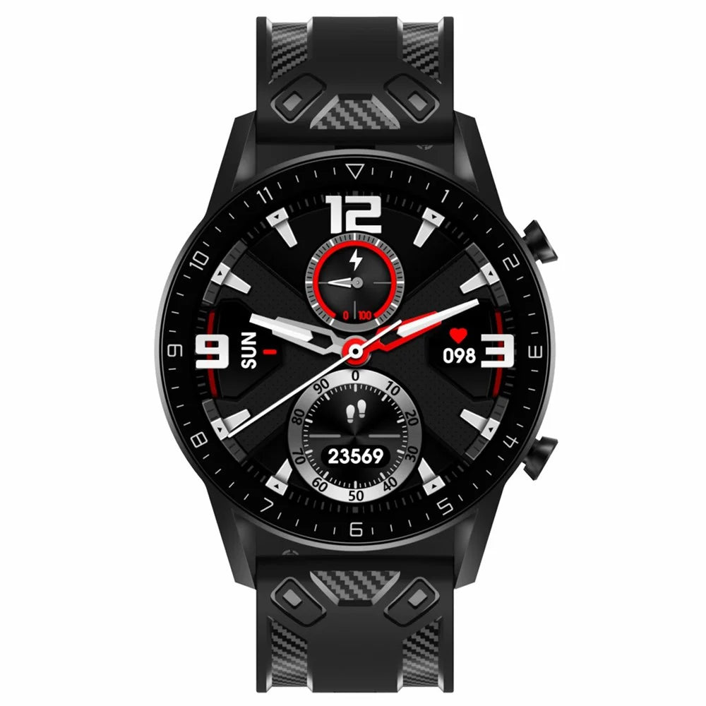 Carbon Fiber Textured Silicone Watch Bands 22mm Replacement Adjustable Straps for Suunto 9 Peak / Samsung Galaxy Watch3 45mm/Watch 46mm R800 - Black - 3