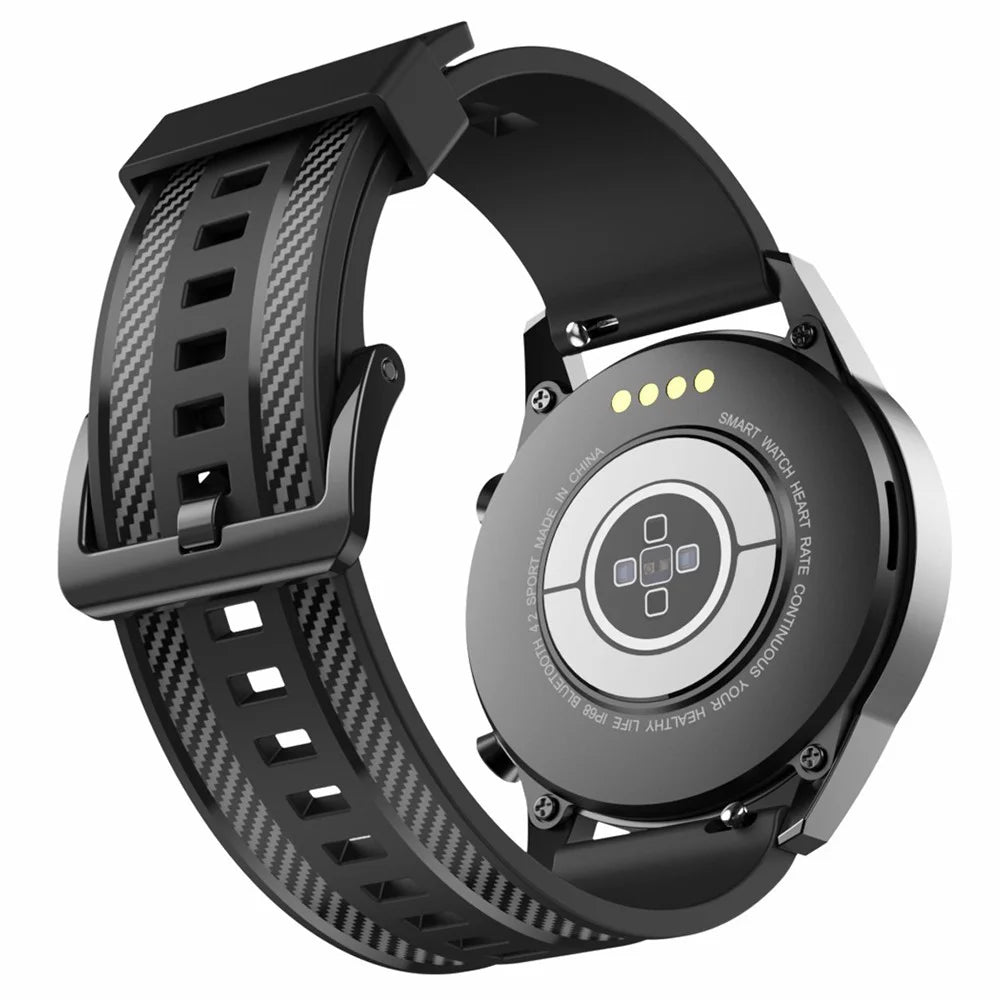 Carbon Fiber Textured Silicone Watch Bands 22mm Replacement Adjustable Straps for Suunto 9 Peak / Samsung Galaxy Watch3 45mm/Watch 46mm R800 - Black - 6