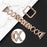 Stainless Steel Rhinestone Decor Watch Case Cover + X Design Watch Band Strap for Apple Watch SE 44mm / SE (2022) 44mm / Watch Series 4 / 5 / 6 44mm - Gold - 2