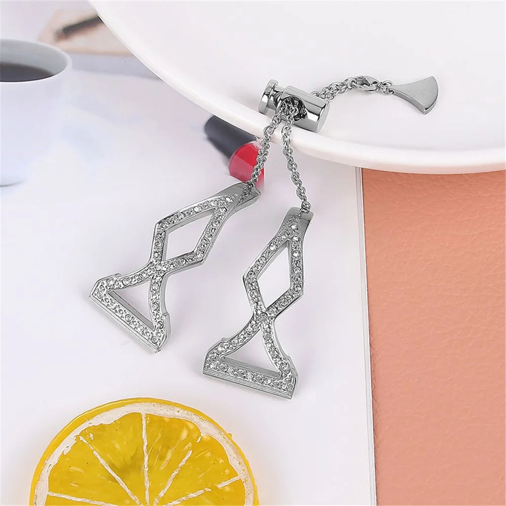 Fashion Women Hollow Out 304 Stainless Steel Rhinestone Decor Slide Bracelet Smart Watch Band for Fitbit Versa 2/Fitbit Versa/Versa Lite/Versa SE - Silver - 4