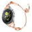 Hollow Out Rhinestone Decor 304 Stainless Steel Smart Watch Band Women Slide Bracelet for Samsung Gear S3 Classic/S3 Frontier - Rose Gold - 3