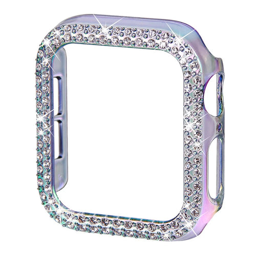Rhinestone Decor Hard PC Anti-fall Watch Protective Cover Case for Apple Watch Series 9 / 8 / 7 41mm - Colorful - 1