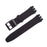 19mm Waterproof Solid Color Watch Strap Silicone Watchband with Pin Buckle for Swatch - Black - 1