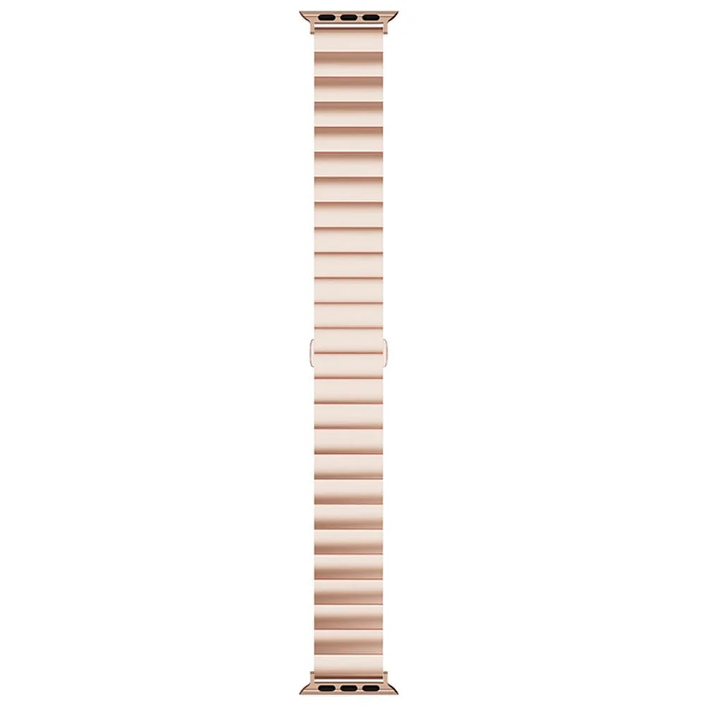 Metal Watch Strap Smart Watch Band Replacement for Apple Watch Series 11 10 42mm / 9 8 7 41mm / SE3 SE2 SE 6 5 4 40mm / 3 2 1 38mm - Rose Gold - 6
