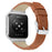 Top Layer Cowhide Genuine Leather Stylish Wave Texture Wrist Band Replacement Smart Watch Strap with Buckle for Oppo Watch 41mm - Brown - 1