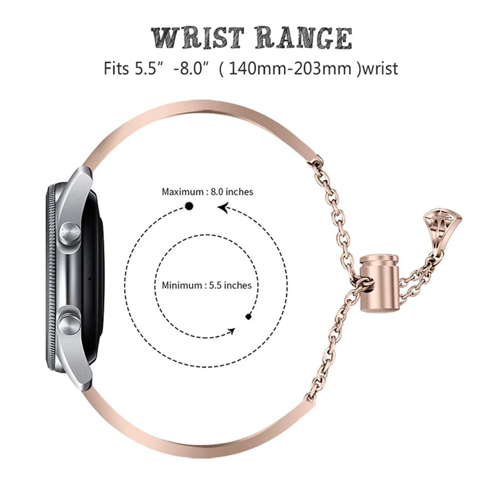 Hollow Out Crown Shaped Rhinestone Watch Band Stainless Steel Adjustable Slide Bracelet Wristband Strap for Samsung Gear S3 Classic/S3 Frontier - Gold - 2