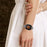 Rhinestone Rhombus Stainless Steel Watch Strap Replacement Watchband for Fitbit Versa 3 / Fitbit Sense - Black - 4