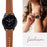 Top Layer Cowhide Genuine Leather Stitching Design Watch Band Strap for Samsung Galaxy Watch3 45mm/Watch 46mm - Brown - 5