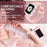 Rhinestone Decor Watch Frame Cover + Silicone Watch Strap Replacement for Apple Watch Series 1 / 2 / 3 38mm - Pink - 4