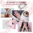 Rhinestone Decor Watch Frame Cover + Silicone Watch Strap Replacement for Apple Watch Series 1 / 2 / 3 38mm - Pink - 5