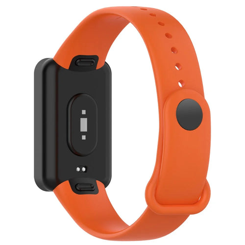 Silicone Waterproof Soft Watch Strap Wristband with Buckle for Xiaomi Redmi Smart Band Pro - Orange - 1