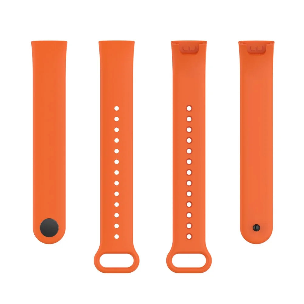 Silicone Waterproof Soft Watch Strap Wristband with Buckle for Xiaomi Redmi Smart Band Pro - Orange - 5