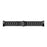 3 Beads Stainless Steel Double Button Folding Clasp Replacement Wrist Strap Watch Band for Fitbit Charge 6 / 5 - Black - 3