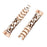 Replacement Watch Band Single Row Chain Watch Strap for Fitbit Charge 6 / 5 - Rose Gold - 1