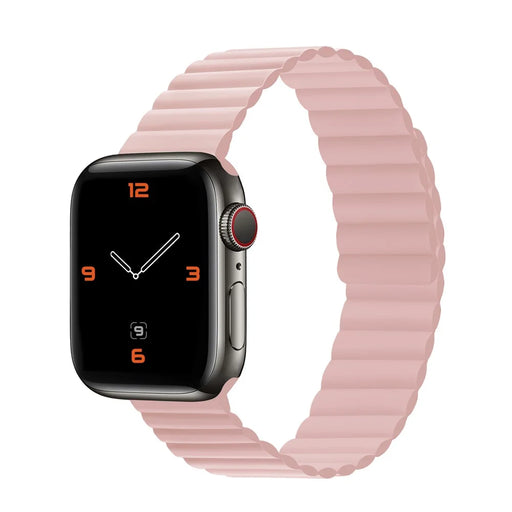 Dual Color Silicone Smart Watch Band for Apple Watch Series 11 10 42mm / 9 8 7 41mm / SE3 SE2 SE 6 5 4 40mm / 3 2 1 38mm - Pink - 2