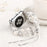 Stylish Agate Pearl Watch Strap Replacement Band for Apple Watch Series 11 10 42mm / 9 8 7 41mm / SE3 SE2 SE 6 5 4 40mm / 3 2 1 38mm - Agate / White - 7